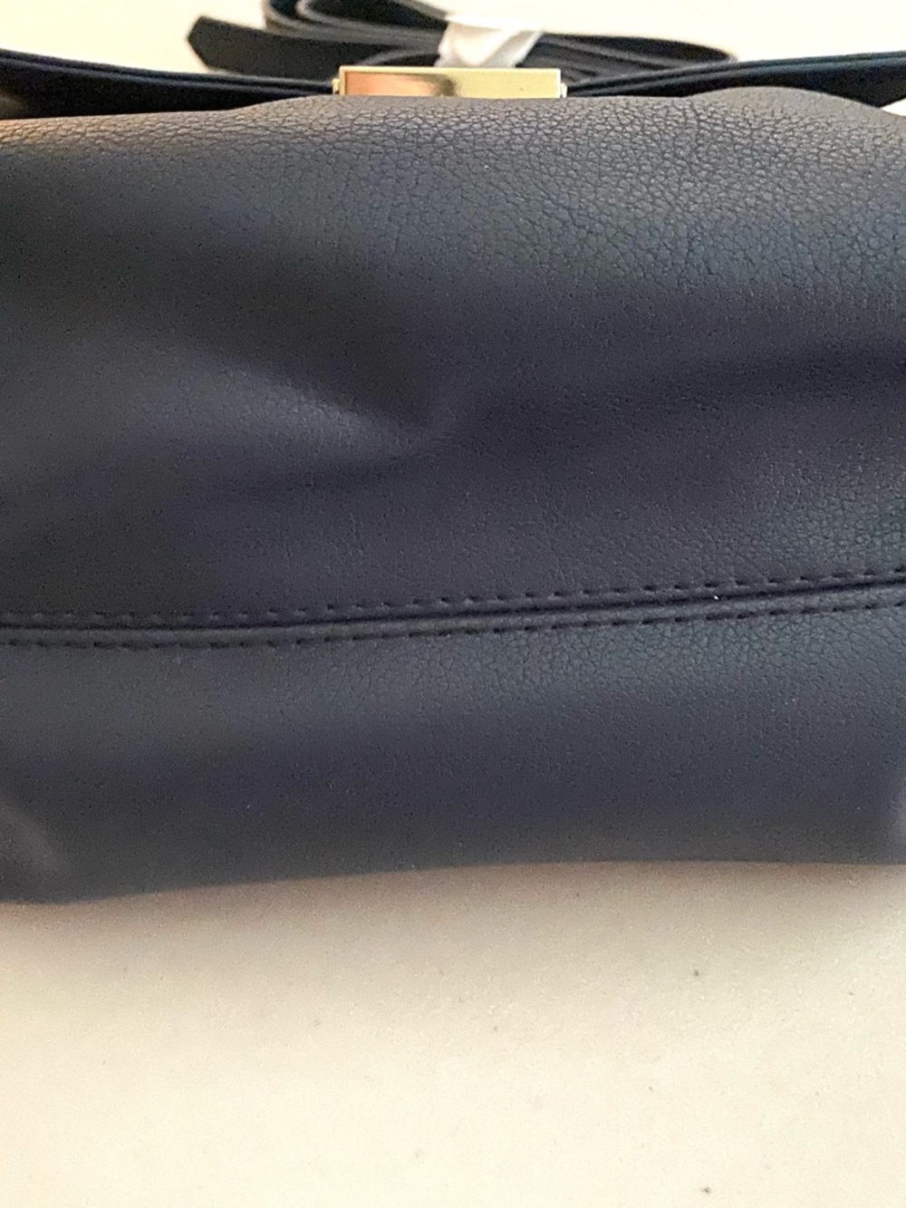 NWT Zara Dark  Blue  Structured Top-Handle Crossbody Satchel - Picture 6 of 8